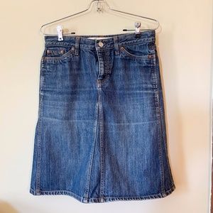 Gap jeans denim utility capsule mini skirt